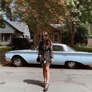 Cute floral light weight wrap dress